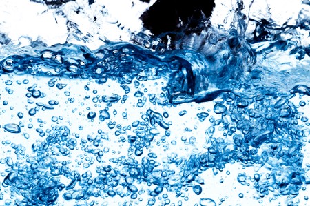 Clean water splash. macro shotの写真素材