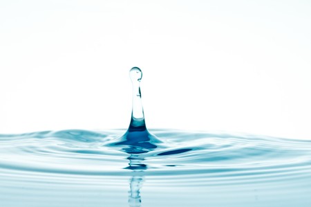fresh clean water splash. macroの写真素材