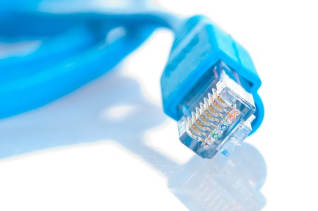 network cable on white background