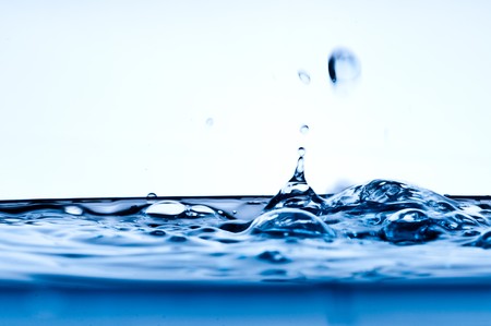 fresh clean water splash. macroの写真素材