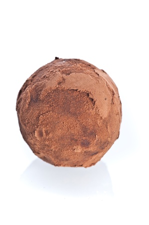chocolate truffles assortment. macro shotsの写真素材