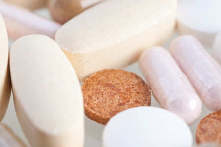 Medical pills and tabletsの写真素材