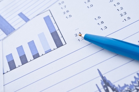 Business background, financial data concept