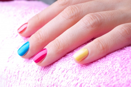 manicre treatment at the wellness salon 
の写真素材