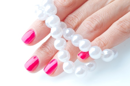 manicre treatment at the wellness salon の写真素材