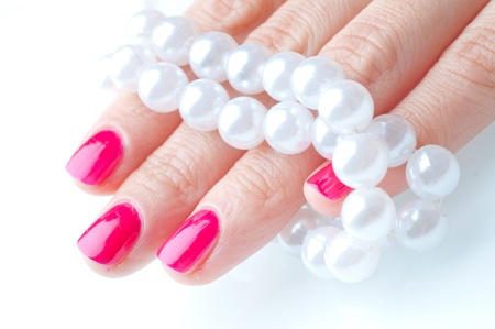 manicre treatment at the wellness salon の写真素材