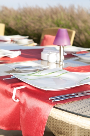 catering tableの写真素材