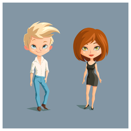 young peopleのイラスト素材