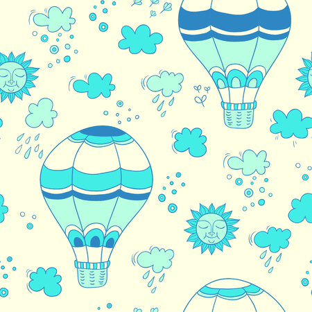 Adventure. seamless patternのイラスト素材