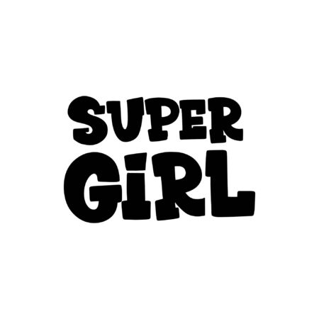 Handwritten lettering illustration. Women power and feminism themeのイラスト素材