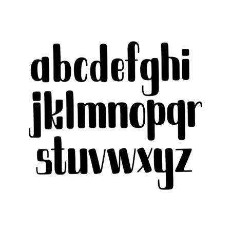 Handwritten alphabet. Vector fontのイラスト素材