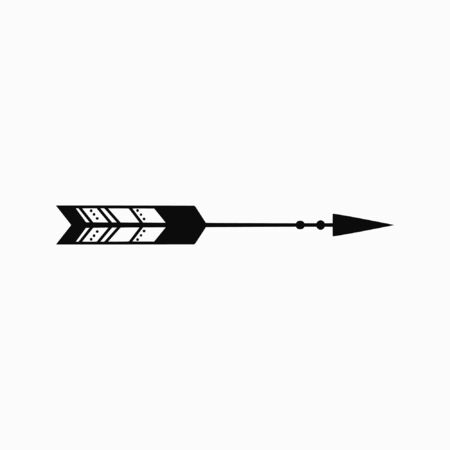 Hand drawn illustration of arrow. Vector drawingのイラスト素材