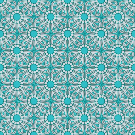 Seamless pattern with mandalasのイラスト素材