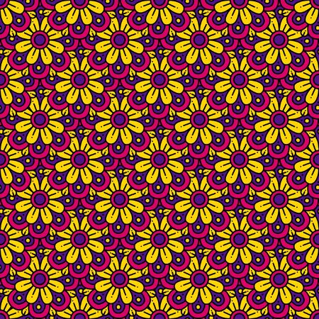 Seamless pattern with mandalasのイラスト素材