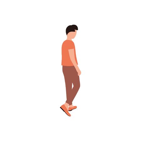 Illustration of a man from the back.
Vector illustration in a flat styleのイラスト素材