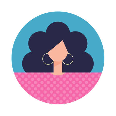 Illustration of character avatar. Vector illustration in a flat styleのイラスト素材