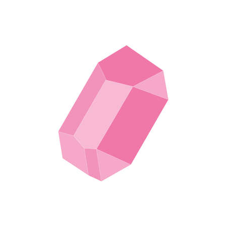 Illustration of diamond. Vector illustration in a flat style