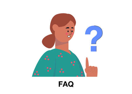 FAQ concept. Colorful flat vector illustration for you website, app, servicesのイラスト素材