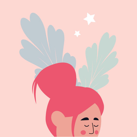 mindfulness concept. Vector illustration in a flat styleのイラスト素材