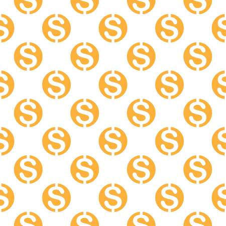 Seamless pattern with dollar sign. Repeating currency symbol background for textile design, wrapping paper, scrapbooking etc.のイラスト素材