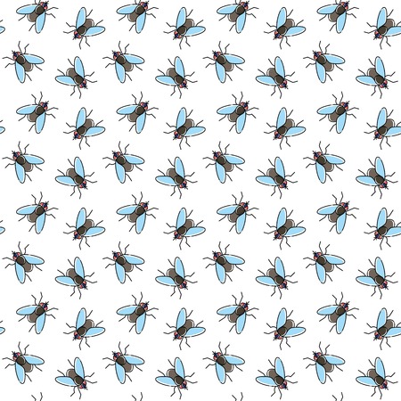 Fly  pattern for textile design, wallpaper, wrapping paper or scrapbooking.のイラスト素材