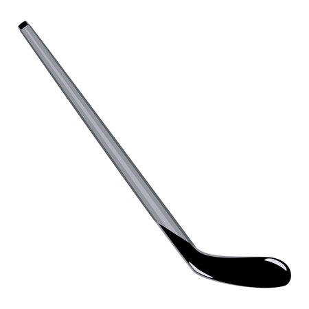 Hockey stick in flat technique vector illustrationのイラスト素材