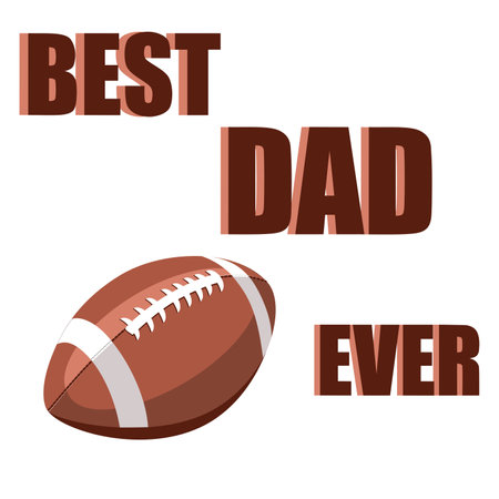 American football design over white background, vector illustration. Vector illustration.のイラスト素材