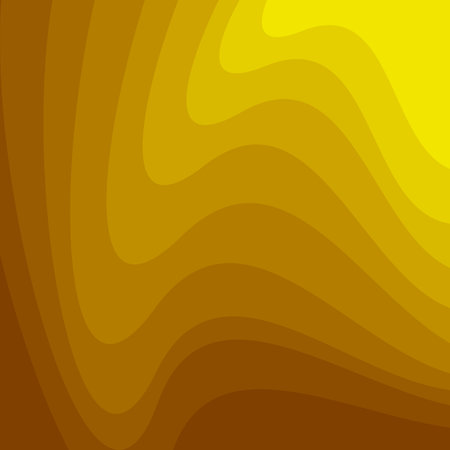 Abstract Yellow and Brown Wave Pattern vector illustrationのイラスト素材