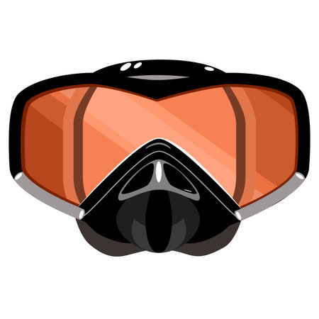 Snorkel mask sport equipment vector illustrationのイラスト素材
