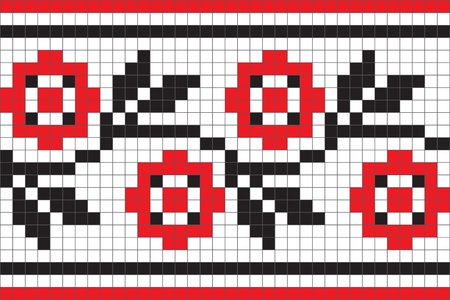 Ethnic Ukrainian ornamental pattern #3のイラスト素材