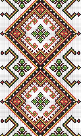 Ukrainian ethnic seamless ornament, #9, vectorのイラスト素材
