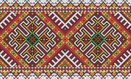 Ukrainian ethnic seamless ornamentのイラスト素材
