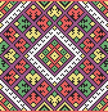 Ukrainian ethnic seamless ornamentのイラスト素材