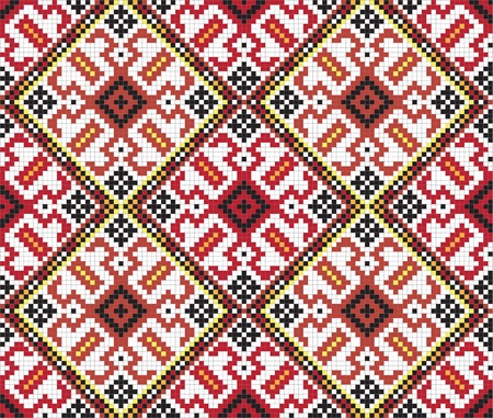 Ukrainian ethnic seamless ornamentのイラスト素材