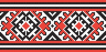 Ukrainian ethnic seamless ornament, #58, vectorのイラスト素材