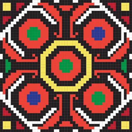 Ukrainian ethnic seamless ornament, #62, vectorのイラスト素材