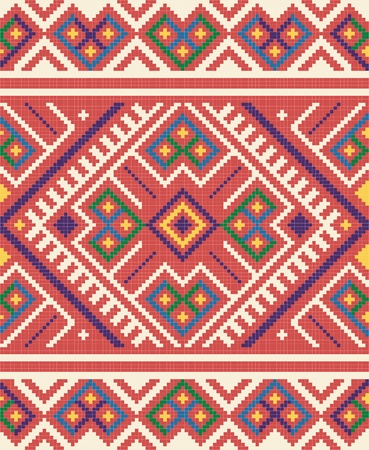 Ukrainian ethnic seamless ornament, #65, vectorのイラスト素材