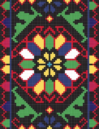 Ukrainian ethnic seamless ornament, #66, vectorのイラスト素材