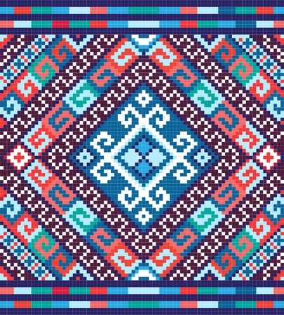 Ukrainian ethnic seamless ornamentのイラスト素材