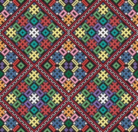 Ukrainian ethnic seamless ornamentのイラスト素材
