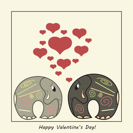 Valentine's cardのイラスト素材