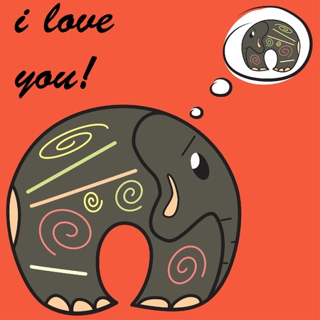 Valentine's cardのイラスト素材