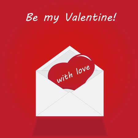 Cute card for Valentine's Dayのイラスト素材