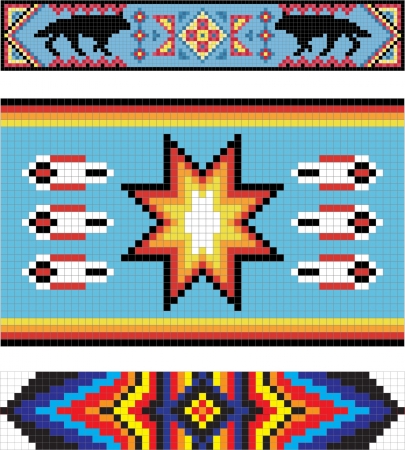 Traditional (native) American Indian patternのイラスト素材