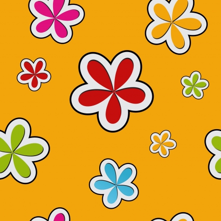 floral background , seamless patternのイラスト素材