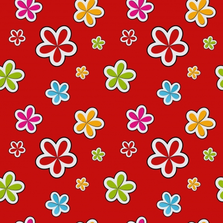 floral background , seamless patternのイラスト素材