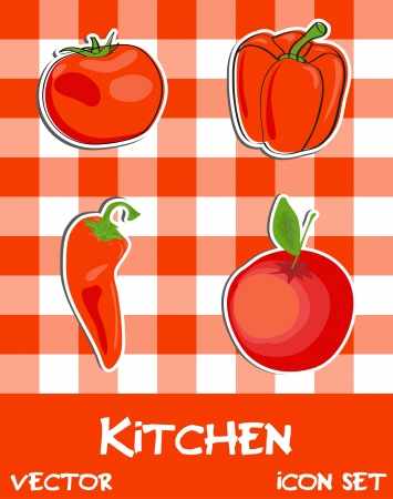 Icon set of kitchen  appliances, のイラスト素材