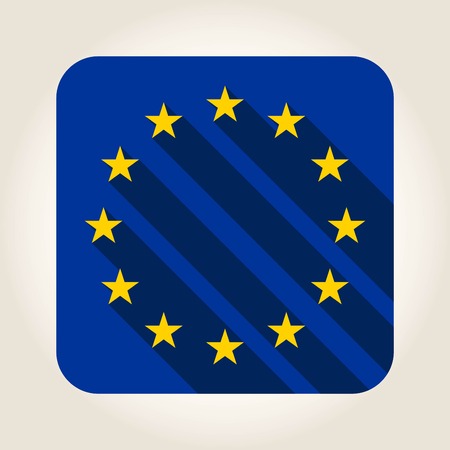 Flag of Europe (flag of European Union), vectorのイラスト素材