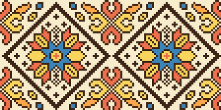 National Ukrainian seamless pattern, vectorのイラスト素材