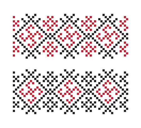 Ukrainian vector seamless pattern.のイラスト素材